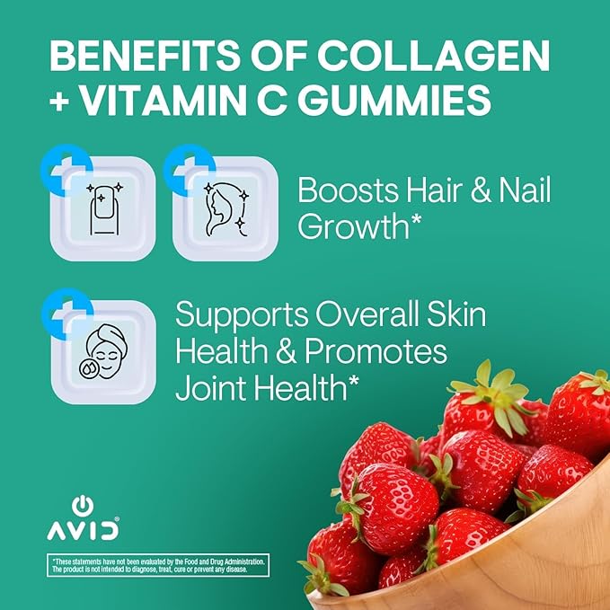 Playboy - Collagen + Vitamin C Gummies for Hair, Skin, Nails & Joint Health (60 Gummies) - Strawberry Flavored Vitamin C & Collagen Supplement for Women & Men - Non-GMO, Gluten Free, Nut Free-2 Pack