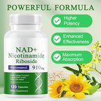 A r b c r n 240 Capsules Supplement,Nicotinamide Riboside Resveratrol 910mg for Men and Women, NR Supplement for Energy Anti-Aging Focus
