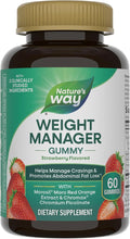 Nature's Way Weight Manager Gummy, Helps Manage Cravings & Promotes Abdominal Fat Loss*(1), with Clinically Studied Ingredients, Vitamins B6 & B12, Strawberry Flavored, 60 Gummies