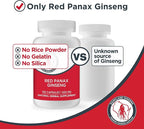 Dairyland Korean Red Panax Ginseng Capsules - 2000 mg Concentrated Potent Ground Ginseng Root Extract - No Fillers, Binders or Other Additives. (75 ct)