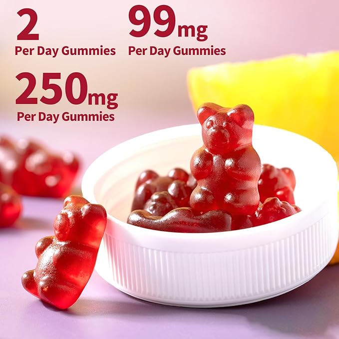 Potassium Magnesium Gummies Potassium Citrate 99mg Magnesium Citrate 250mg Magnesium Potassium Complex Supplement, Immune Support, 60 Raspberry Gummies 2 Pack