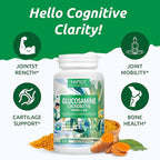 Glucosamine Chondroitin MSM and Turmeric Supplement -Joint Support Supplementfor Women & Men with Boswellia & Glucosamine Sulfate 1500 mg. Used for Cartilage & Joint Health & Flexibility