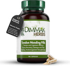 Dimmak Herbs Tendon Mending Pills- Tendon & Ligament Support- Advanced Mobility Formula for Stiffness, Rotator Cuff & Achilles Recovery- Daily Soft Tissue & Injury Repair- Vegan TCM Formula