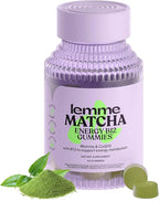 Lemme Matcha Superfood Energy Gummies with Organic Matcha Green Tea, Vitamin B12 and Antioxidant Coenzyme Q10 to Support Cellular Energy, Metabolism & Healthy Skin - Gluten Free, Non GMO (60 Count)