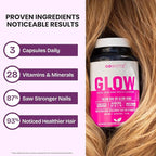 GOBIOTIX Hair Skin and Nails Vitamin Supplement - 10000mcg Biotin Pills with Hyaluronic Acid, Folate, Iron, Magnesium, and Zinc - Collagen Production, Hair Growth - 30 Servings