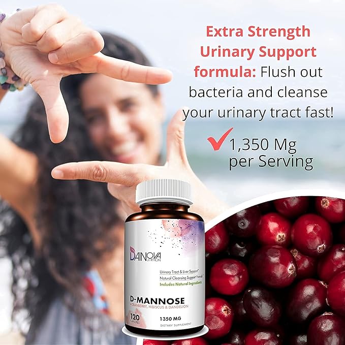 D Mannose Capsules and Probiotics for Women Bundle I Urinary Tract + Vaginal Health Support I UTI and Yeast Infection Control I Vegan, Gluten Free I Made in USA