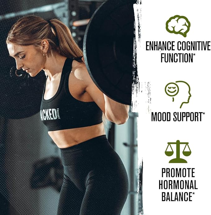 Jacked Factory Ashwagandha Gummies - KSM 66 Ashwagandha Gummies (600mg Per Serving) - Enhance Cognitive Function, Boost Mood, and Promote Hormonal Balance - 120 Gummies, Cherry Splash