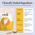 Ovii Metabolic Support for Women – Reducose® White Mulberry with Myo-Inositol & D-Chiro Inositol 40:1 Blend – Hormone Balance, Glucose Support & Appetite Control Supplement – 30 Servings, Tropical