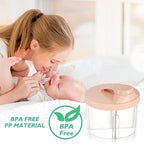 Accmor Baby Formula Dispenser On The Go, Non-Spill Rotating Four-Compartment Formula Container to Go, Milk Powder Kids Snack Container for Infant Toddler Travel Outdoor, Pink