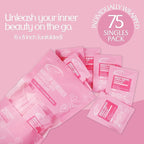 Air Jungles Makeup Remover Wipes Singles 25 Count (Pack of 3), Extra Large 6" x 8", Fragrance-Free, Removes Makeup and Oil, Ultra-Soft Cleansing Wipes, Alcohol Free