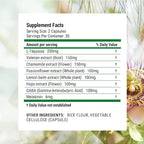 Nested Naturals Luna Sleep Aid - Non-Habit Forming Natural Sleeping Pills for Adults with Naturally Sourced Ingredients - Valerian Root, Melatonin, Chamomile, Lemon Balm, and More - 60 Vegan Capsules