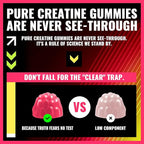 NSF Certified Creatine Gummy 5g - Creatine Monohydrate Gummies – Pre-Workout Energy & Muscle Growth Support for Men & Women | Pineapple Watermelon Electrolyte Gummies (135 Count)