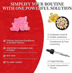 Extra Powerful 2500MG Liposomal Glutathione Gummies for skin whitening,Enhance 98% Absorption-Complex L-Cysteine,L-Glycine,Milk Thistle for Support Liver Function, Antioxidant for Aging Alleviation