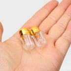 Ipetboom 20pcs Capsule Storage Bottles Leak Pill Containers for Travel Lightweight Medicine Holders Small Portable Plastic Vials for Tablets and Supplements