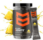 MTN OPS Ignite Sugar Free Energy Drink Powder Trail Packs with 200mg Caffeine, Travel Pre Workout Packets for to-Go Energy, Nootropic Blend, L Arginine & L Citrulline, 20 Servings, Pineapple Crush