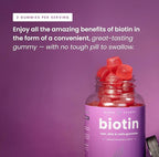 NutraChamps (2 Pack) Biotin Gummies 10,000mcg [High Potency] for Healthy Hair, Skin & Nails for Adults & Kids - 5000mcg in Each Gummy Vitamin - Vegan, Non-GMO, Pectin-Based Hair Health Supplement