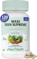 Teen Vitamins for Boys 12-17 - Teen Multivitamin Supreme with D3, Iron, Calcium, Biotin, Digestive Enzymes – Teenager Boy Multi Vitamins for Energy, Brain & Mood Support – 120 Count