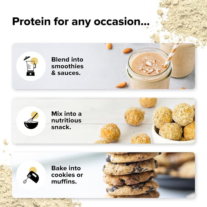 Complement Vegan Vanilla Protein Powder - Organic Protein Low Carb, Low Calorie, Sugar Free, Soy Free, Non-GMO, Gluten Free, Non Dairy - 15g Yellow Pea, Pumpkin Seed Protein Powder (15 Serving)
