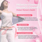 Premium Feminine Balance Gummies for Women – Pineapple Flavor – pH Balance, Immune & Digestive Support – Vegan, Gluten-Free – 60 Gummies (30-Day Supply)