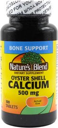 Nature's Blend Oyster Shell Calcium 500 mg 100 Tabs (1683)