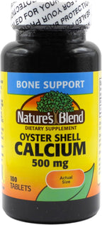 Nature's Blend Oyster Shell Calcium 500 mg 100 Tabs (1683)