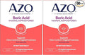 AZO® Boric Acid Vaginal Suppositories for Women, Helps Support Odor Control with Clinically Studied Boric Acid, Non-GMO (Pack of 60)