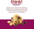 think! Delight, Keto Protein Bars, Healthy Low Carb, Gluten Free Snack - Chocolate Peanut Butter Cookie Dough, 10 Count (Packaging May Vary) (Pack of 2)