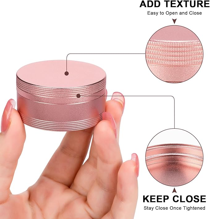 Portable Pill Box Pill Case Daily - Waterproof Single Metal Pill Container for Pocket Purse, Aluminium Alloy Round Daily Medicine Organizer to Hold Vitamins, Fish Oil, Medicine Medium Size