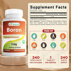 Best Naturals Boron Supplements 5 mg 240 Tablets (240 Count (Pack of 3))
