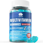 LILICARE Men's & Women's Sugar Free Methylated Multivitamin 50 Plus with Glucosamine Chondroitin MSM, Iron Free Gummies for Senior with Multi Vitamin D3 K2 & A C E, B Complex - 60 Count (Pack of 1)