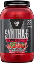 BSN SYNTHA-6 EDGE Protein Powder, Strawberry Protein Powder with Hydrolyzed Whey, Micellar Casein, for Muscle Gain, Low Sugar, 24g Protein, Strawberry Milkshake, 28 Servings, 2.34 Pound (Pack of 1)
