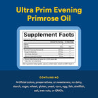 Natural Factors Omega Factors Ultra Prim Evening Primrose Oil 500 mg - Women's Health Supplement for Menopause & PMS Support - Non-GMO, Gluten-Free & Dairy-Free - 180 Softgels (180 Servings)