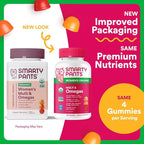 SmartyPants Organic Women's Multivitamin Gummies: Biotin, Methylfolate, Omega 3 (ALA), Vitamin D3, C, Vitamin B12, B6, A, K & Zinc, Inositol, Gluten Free, Vegetarian, 120 Count (30 Day Supply)