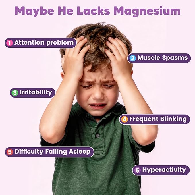 Magnesium Glycinate Gummies for Kids & Adults - 400/200mg Magnesium Supplement with L-Theanine, Chamomile, D3 & K2, Kids Sleep Gummies Melatonin Free, for Zzz & Relax, Cognition - Sugar Free, 60 Ct