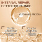 NATURE TARGET Multi Collagen Peptides for Women - Hydrolyzed Collagen Powder with Vitamin C & E - Type I, II, III, V & X Support Skin, Hair & Joint, Vanilla Flavored, 35 Servings