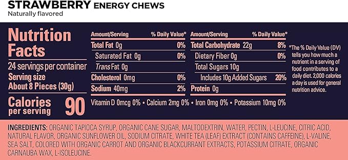 GU Energy Chews, Variety Pack Gummies with Electrolytes, Dairy-Free, On-The-Go Energy for Any Workout, 12 Bags (24 Servings Total), (Pack of 2)