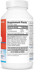 21st Century Calcium 500 mg Plus D3 Tablets, 400 Count