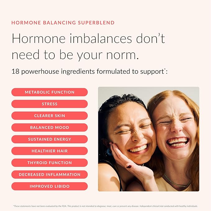 Beam Glow, Hormone Balance for Women, Cortisol Support for Women, Thyroid Support Powder with Selenium, Bromelain and Chasteberry, PMS Relief, Hair Skin & Nails, Health and Wellness Gift, Variety Pack