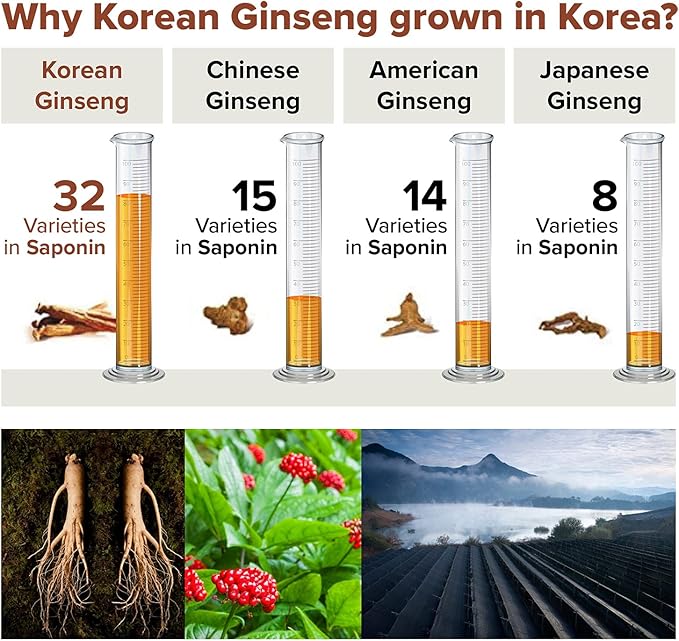 Bon Korean Red Panax Ginseng Extract - 100% Pure Concentrate - No Additives Extra Strength Supplement - Caffeine Free Energy, Focus & Immune Support - 90g