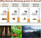 Bon Korean Red Panax Ginseng Extract - 100% Pure Concentrate - No Additives Extra Strength Supplement - Caffeine Free Energy, Focus & Immune Support - 90g