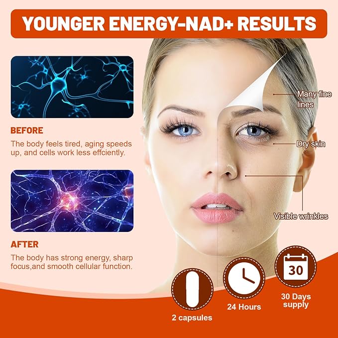 resveratrol Supplement for Energy & Skin - Anti-Aging Booster with resveratrol - Supports Cellular Health & Focus - 120 Capsules
