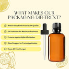 Pure Carrier and Essential Oils for Skin Care, Hair, Body Moisturizer for Face-Anti Aging Skin Care (Lemon Oil, 4oz)