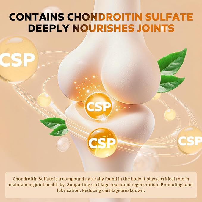Glucosamine Chondroitin MSM 2100mg- Joint Support Supplement for Women and Men with MSM, Turmeric & Boswellia, for Cartilage, Joint Comfort and Flexibility - 120 Capsules