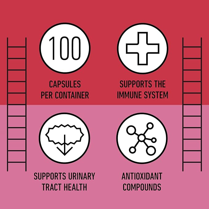 Organic Cranberry Capsules 500mg by Complete Natural Products - Cranberry Supplements for Women, Plant Based Powder for Urinary Tract & Bladder Support, Vegan Non GMO No Fillers Formula Made in USA