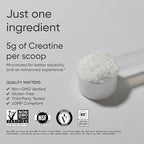 Sports Research® Creatine Monohydrate Powder w/Creapure® - Gain Lean Muscle, Improve Performance, & Support Workout Recovery* - 5g German Creatine · NSF Sport · Easy Mixing - 90 Servings (Unflavored)