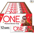 ONE Protein Bars, Peanut Butter Cup, Gluten Free with 20g Protein and 1g Sugar, Pantry Staples, 2.12 oz (12 Count)