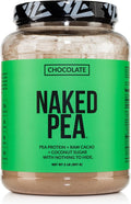 NAKED Chocolate Pea Protein Isolate from North American Farms, Only 3 Ingredients, Chocolate Vegan Protein, NSF Certified, Gluten-Free, Soy Free, GMO Free - 2LB