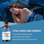 Vimergy Restful You* Liquid Melatonin - Fast-Absorbing Support for Restorative Sleep. Customizable Serving Size. Kosher, Vegan, Paleo-Friendly, Non-GMO. Serving Size: Adults 1mL, Kids 0.2mL.*