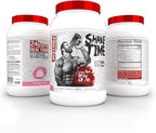 5% Nutrition Rich Piana Shake Time | 24g Animal Based Protein Drink | Grass-Fed Beef Isolate, Chicken, Whole Egg | No Sugar or Soy (Birthday Cake)