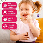2 Pack Kids Magnesium Gummies, Magnesium Glycinate Gummies for Kids & Adults with L-Theanine, Chamomile, Vitamin D, B6 for Sleep, Relaxation, Brain & Muscle, Sugar Free Raspberry